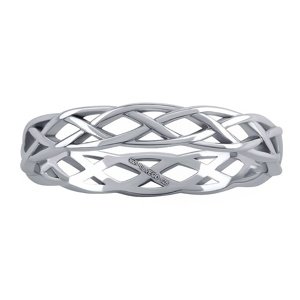 Keltský strieborný prsteň Laise veľkosť obvod 48 mm