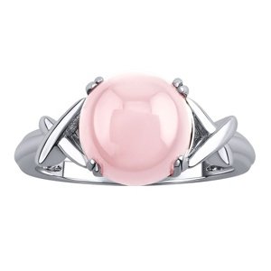 Strieborný prsteň Donel s prírodným ruženínom veľkosť obvod 62 mm