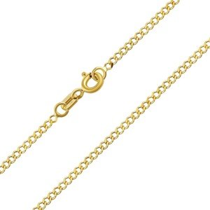 Zlatá retiazka CURB PANCR 1,8 mm - Y variant 45 cm