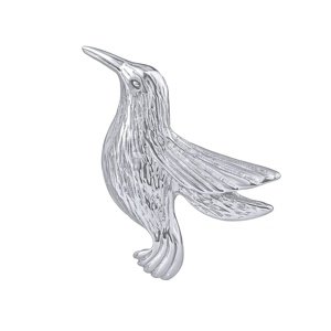 Strieborná brošňa kolibrík Juicy