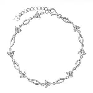 Strieborný náramok Lorelai s Brilliance Zirconia 17,5 + 3 cm
