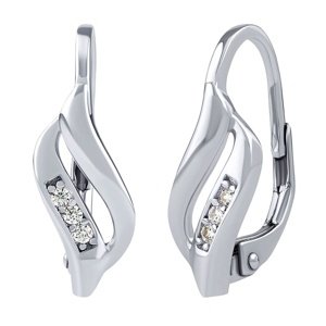 Strieborné náušnice AVRIL so Swarovski® Zirconia