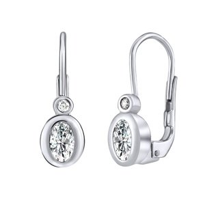 Strieborné náušnice so Swarovski® Zirconia