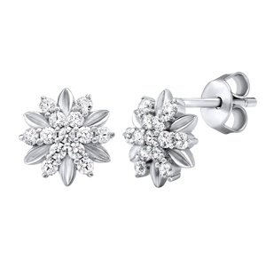 Strieborné náušnice ALIVIA so Swarovski® Zirconia