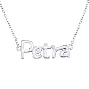 Strieborná retiazka s menom Petra