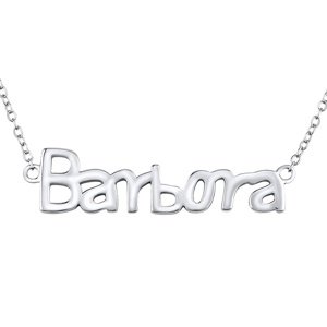 Strieborná retiazka s menom Barbora