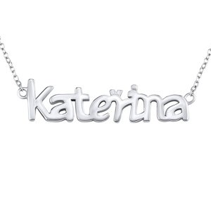 Strieborná retiazka s menom Kateřina