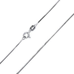 Strieborná retiazka hadík Diamond Octagon 1mm variant 60 cm