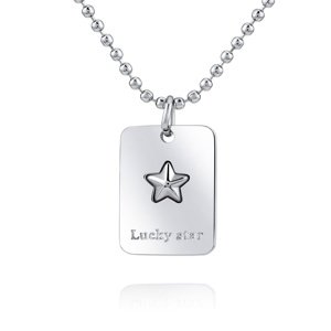Prívesok s retiazkou z chirurgickej ocele - LUCKY STAR