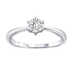 Strieborný prsteň SOPHIA so Swarovski® Zirconia veľkosť obvod 53 mm