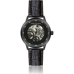 Marc Malone pánské hodinky Finley Automatic Croco Black Leather CBM-2200