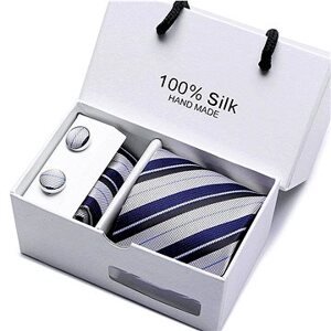 Gaira Manžetové gombíky s vreckovkou a kravatou 7081-11