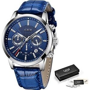 Lige Pánske hodinky – modrá 9866-6 + darček zadarmo