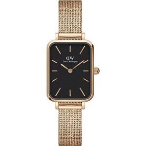 DANIEL WELLINGTON Quadro Pressed Mesh Rose gold/Black