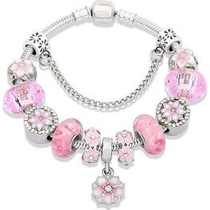 Silver Star Náramok – P10965-3 Pink-1 – 20 cm