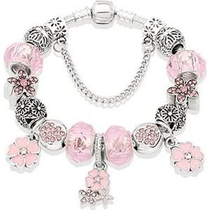 Silver Star Náramok – P10965-5 Pink-1 – 18 cm