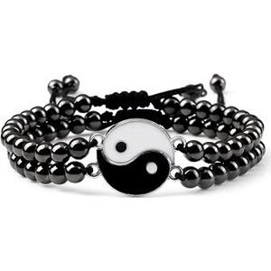 Wrap Q1 Korálkový náramek Yin Yang -10-2
