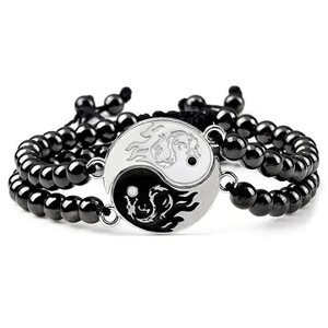 Wrap Q1 Korálkový náramek Yin Yang -10-3