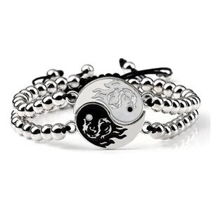 Wrap Q1 Korálkový náramek Yin Yang -10-4