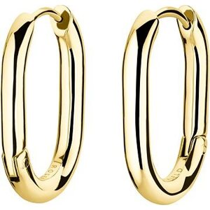 Rosefield Small Oval Hoops Gold, O 14,3 × 10,3 mm, JEOSG-J569