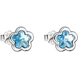 EVOLUTION GROUP 31255.3 aqua kvietok puzeta motýlik dekor. krištáľmi Swarovski® (Ag 925/1000, 1,1 g)