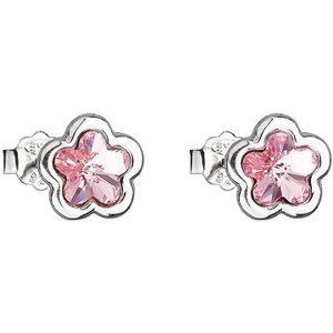 EVOLUTION GROUP 31255.3 lt. rose kvietok puzeta motýlik dekorované kryštálmi Swarovski® (Ag 925/1000)
