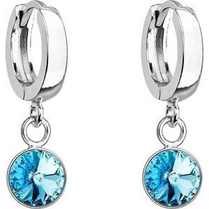 EVOLUTION GROUP 31300.3 aqua dekorované kryštálmi Swarovski (Ag 925/1000, 1,8 g)