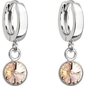EVOLUTION GROUP 31300.3 peach dekorované kryštálmi Swarovski (Ag 925/1000, 1,8 g)