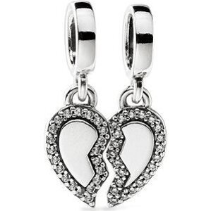 PANDORA Rozdeliteľné srdce pre priateľov 792743C01 (Ag 925/1000, 1,48 g)