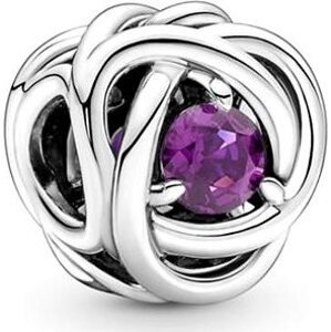 PANDORA Fialový kruh večnosti 790065C02 (Ag 925/1000, 2,7 g)