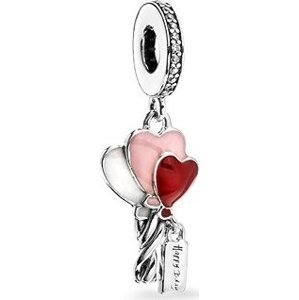 PANDORA Balóniky srdca 798076CZ (Ag 925/1000, 2,7 g)