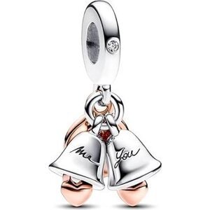 PANDORA Dvojfarebné svadobné zvony 782592C01 (Ag 925/1000, 3,5 g)