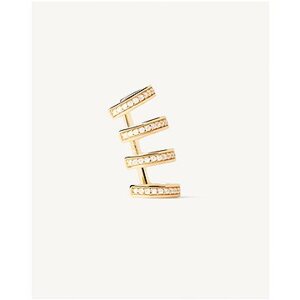 PDPAOLA Ear cuff náušnice Thunder zlatá
