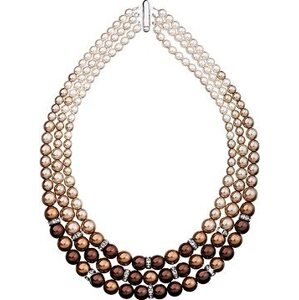 Brown perlový náhrdelník 32009.3 (925/1000, 113,2 g)