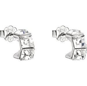 EVOLUTION GROUP 31253.1 krištáľové náušnice dekorované krištáľmi Swarovski (925/1 000, 1,4 g)