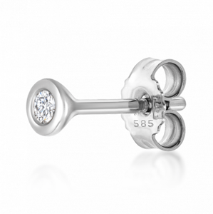 SOFIA DIAMONDS zlatá kusová náušnica s diamantom 0,02 ct H/SI3 CK30004571855