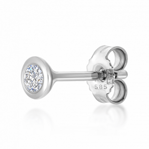 SOFIA DIAMONDS zlatá kusová náušnica s diamantom 0,08 ct H/SI3 CK30004581855