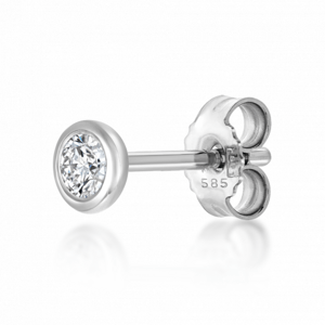 SOFIA DIAMONDS zlatá kusová náušnica s diamantom 0,10 ct H/SI3 CK30004591855