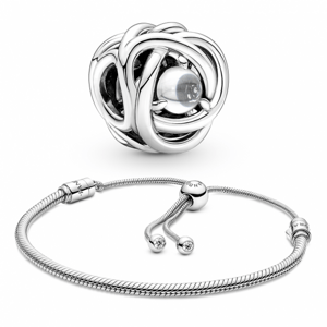 PANDORA zvýhodnený set Birthdays - apríl 599652C01-2+790064C01