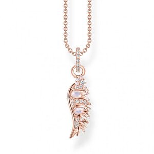 THOMAS SABO náhrdelník Phoenix wing with pink stones rose gold KE2168-323-9-L45