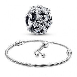 PANDORA zvýhodnený Vianočný set č. 5 - náramok a korálka 599652C01+792383C01