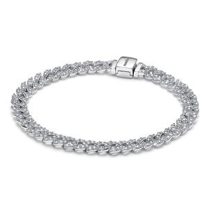 PANDORA tenisový Pavé strieborný náramok 593008C01