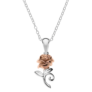 DISNEY strieborný náhrdelník s ružičkou C902727TL-P