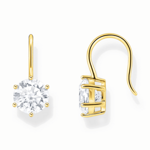 THOMAS SABO náušnice White stone H2287-414-14