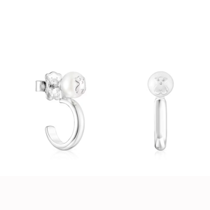 TOUS strieborné náušnice Icon Pearl 012573500