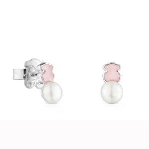 TOUS strieborné náušnice Color 915433690