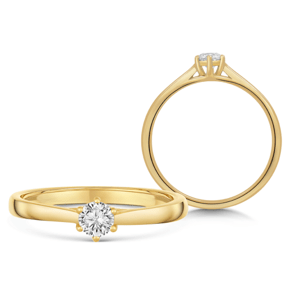 SOFIA DIAMONDS zlatý zásnubný prsteň s diamantom 0,23 ct H/I1 UDRG47931Y-H-I1