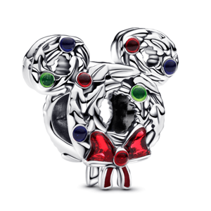 PANDORA Disney korálka Vianočný veniec Mickey 793531C01