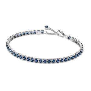 PANDORA tenisový Nadčasový modrý strieborný náramok 591469C02