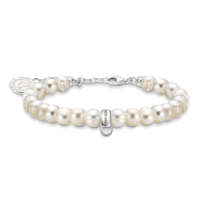 THOMAS SABO náramok na charm Pearls silver A2142-158-14